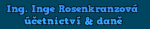 DAŇOVÉ PORADENSTVÍ, ÚČETNICTVÍ <br/> Ing. Inge Rosenkranzová